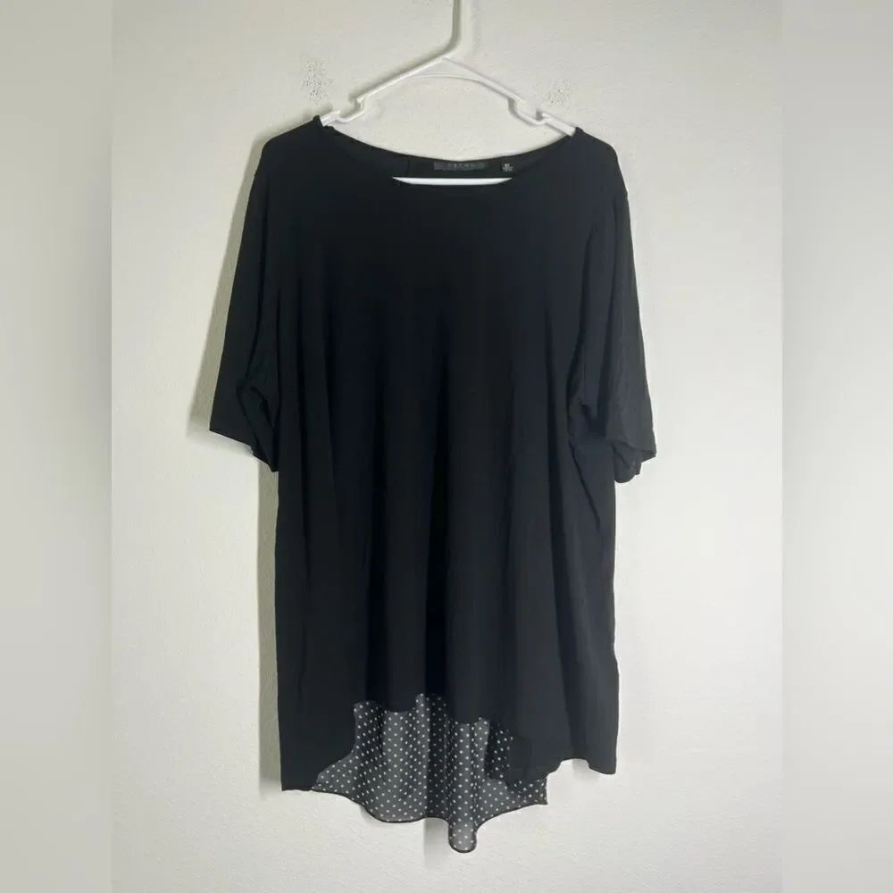 Cyrus Plus Size Top With Polkadot Back Detail Size 2XL